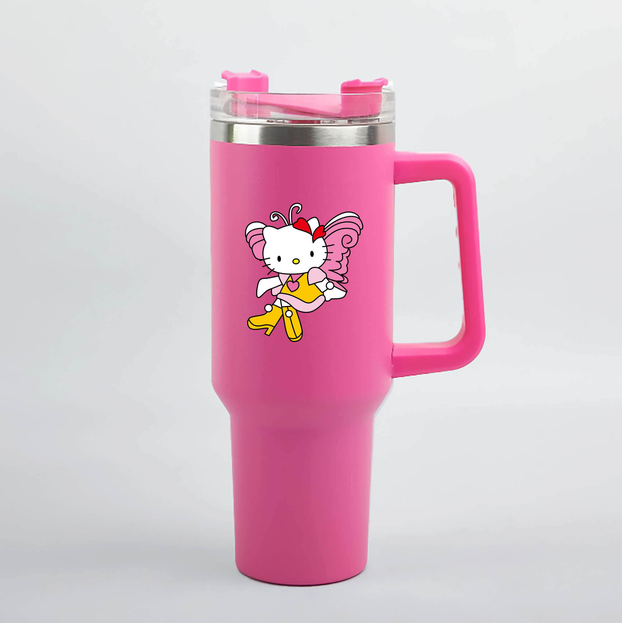 （画像用） Hello Kitty ハローキティ 1200mL車用タンブラー（カラープリント）
